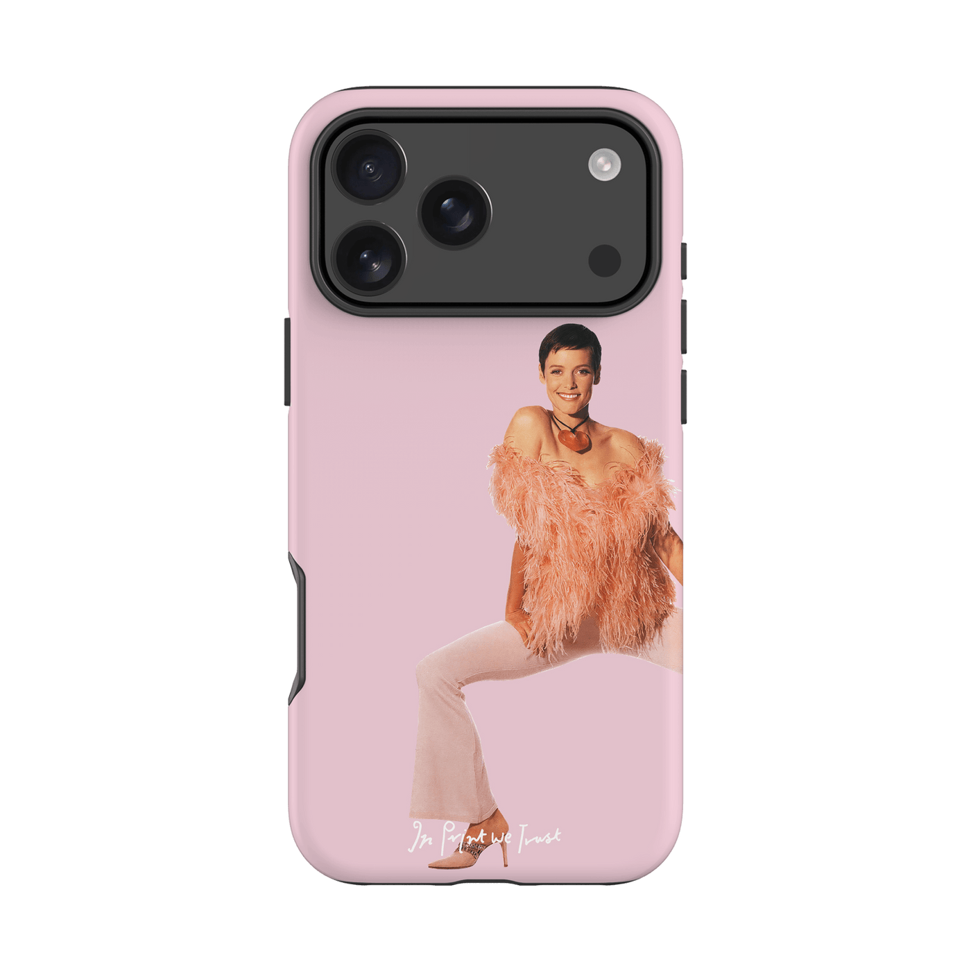 feathers tough iPhone case - In Print We Trust