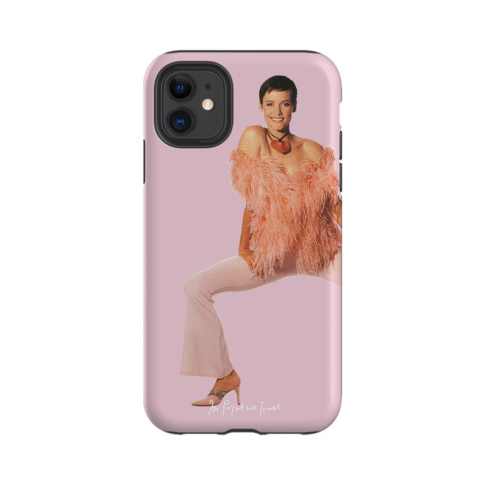 feathers tough iPhone case - In Print We Trust