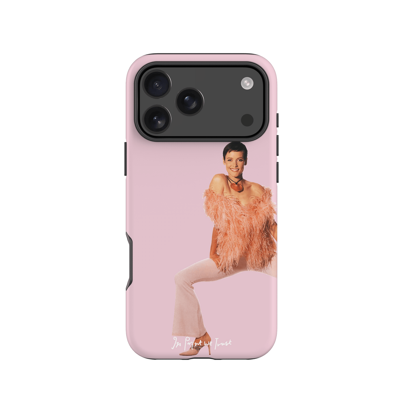 feathers tough iPhone case - In Print We Trust