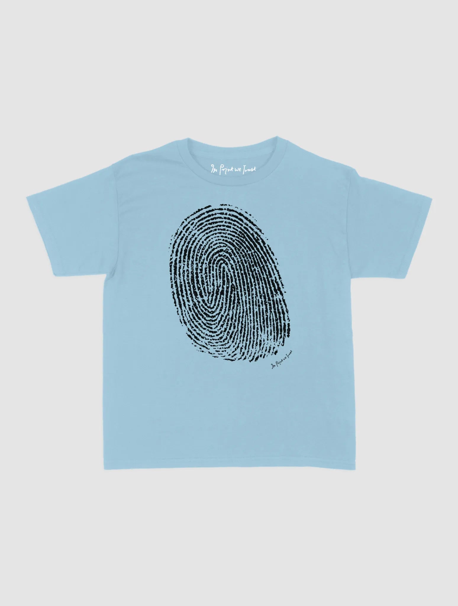 finger print baby tee - In Print We Trust