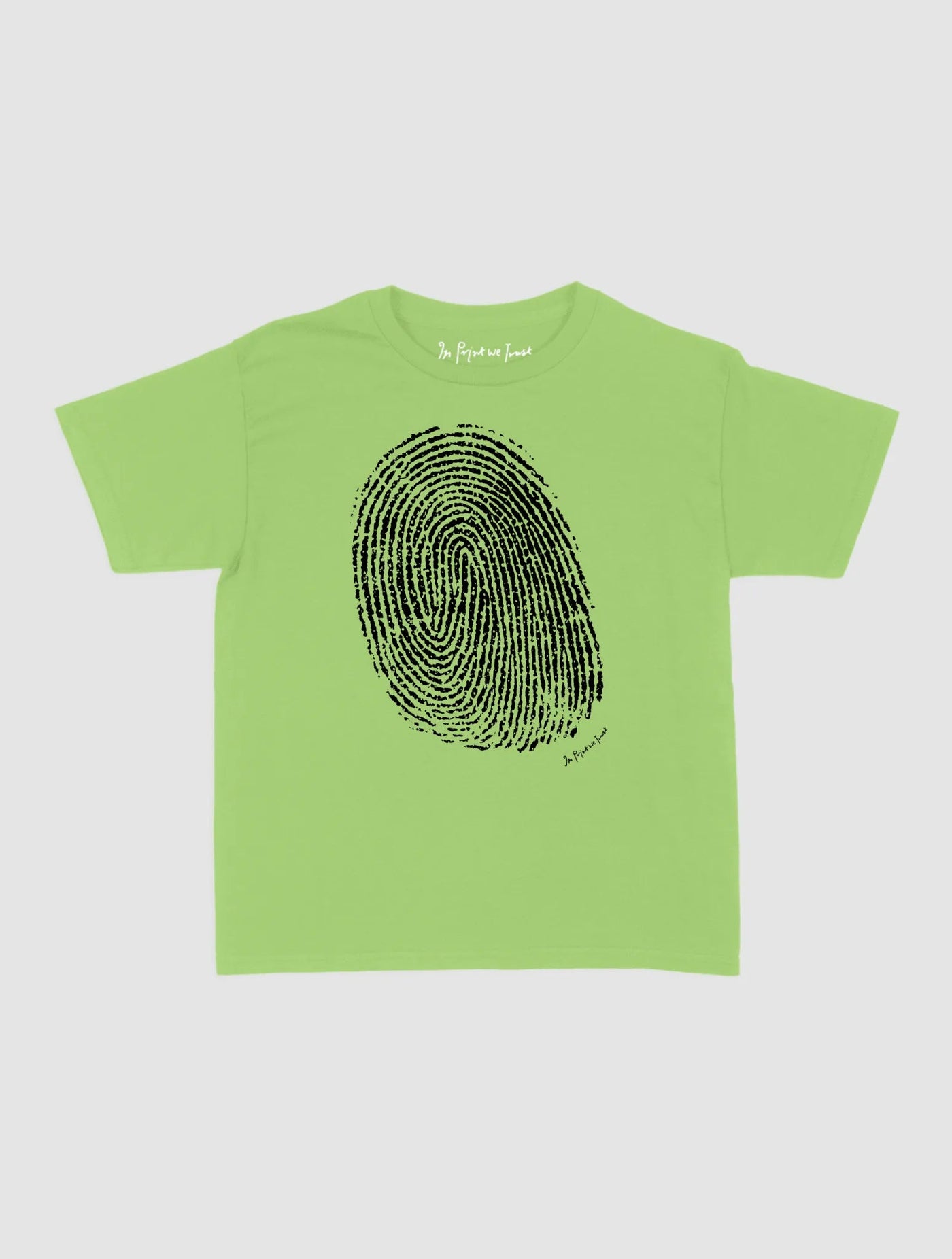 finger print baby tee - In Print We Trust