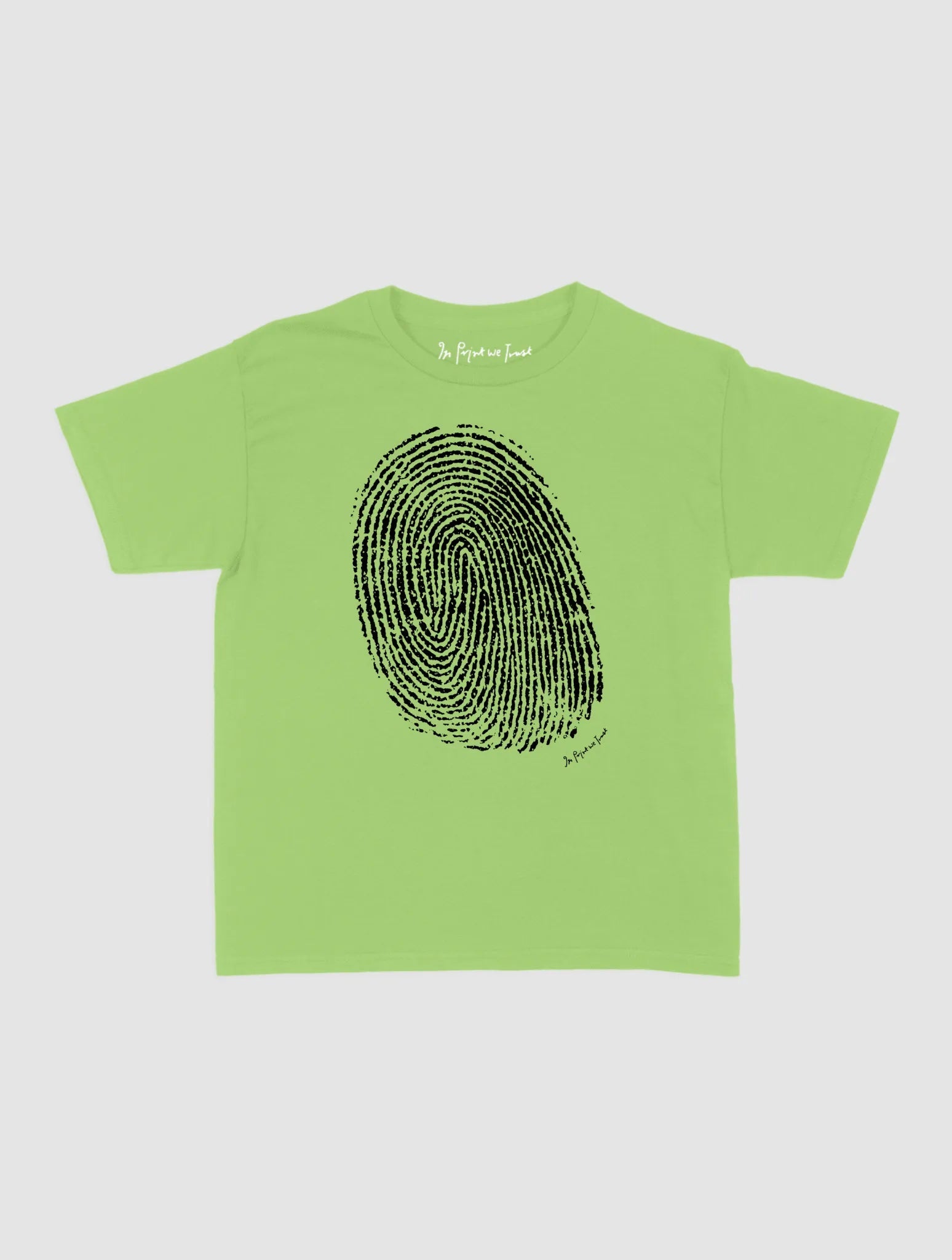 finger print baby tee - In Print We Trust