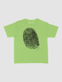 finger print baby tee - In Print We Trust