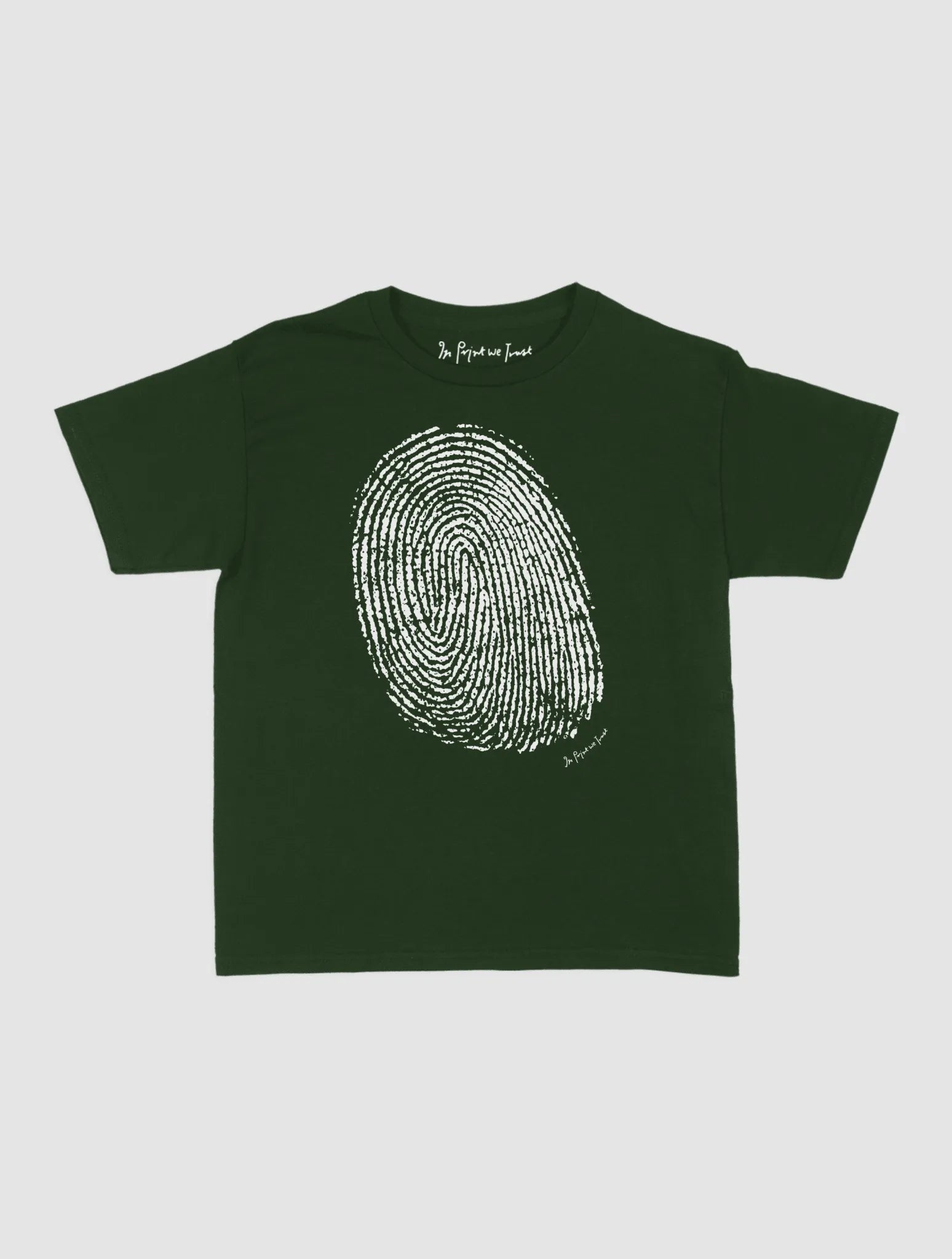 finger print baby tee - In Print We Trust