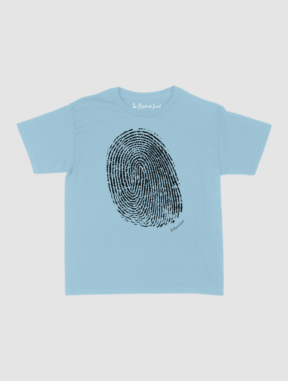 finger print baby tee - In Print We Trust