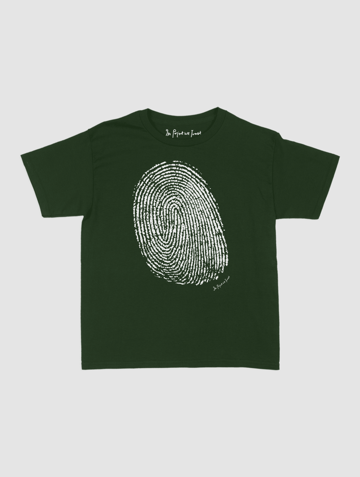finger print baby tee - In Print We Trust
