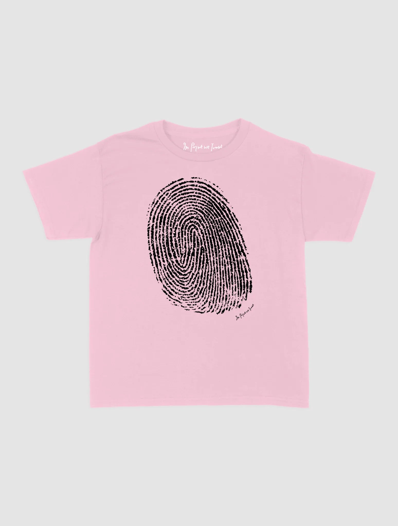 finger print baby tee - In Print We Trust