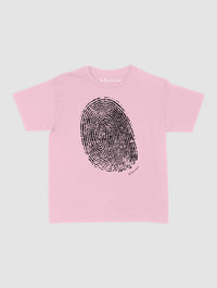 finger print baby tee - In Print We Trust