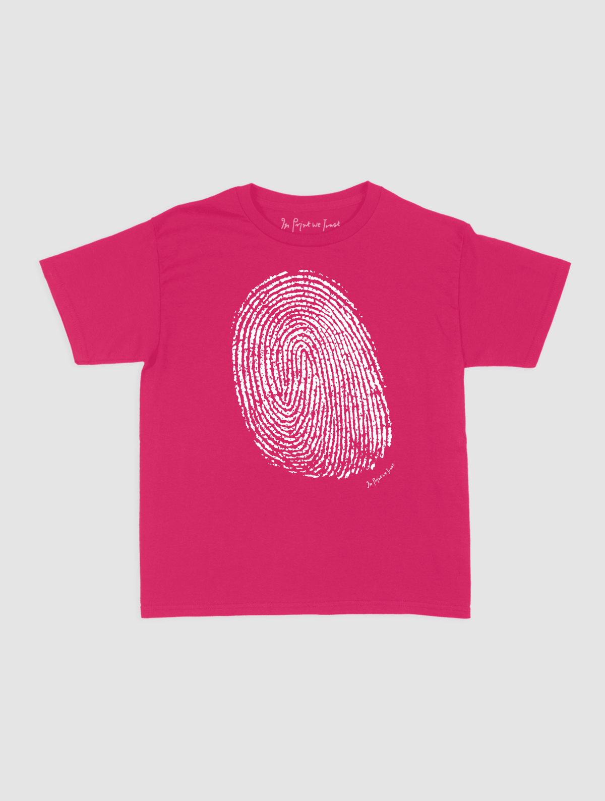 finger print baby tee - In Print We Trust