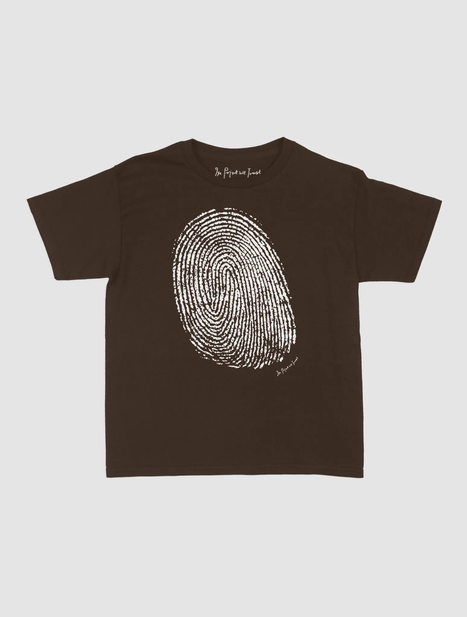 finger print baby tee - In Print We Trust
