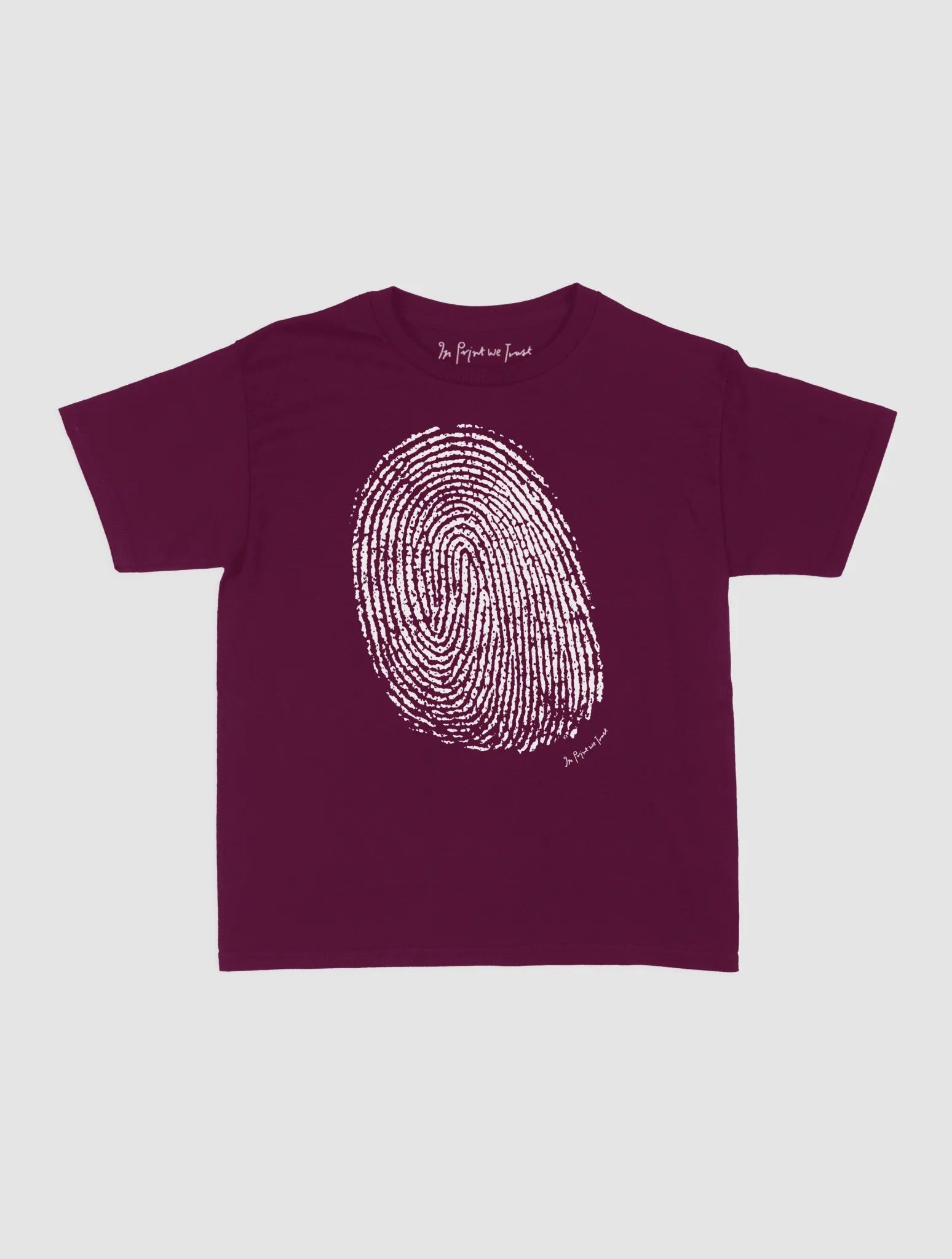 finger print baby tee - In Print We Trust
