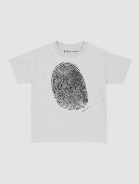finger print baby tee - In Print We Trust