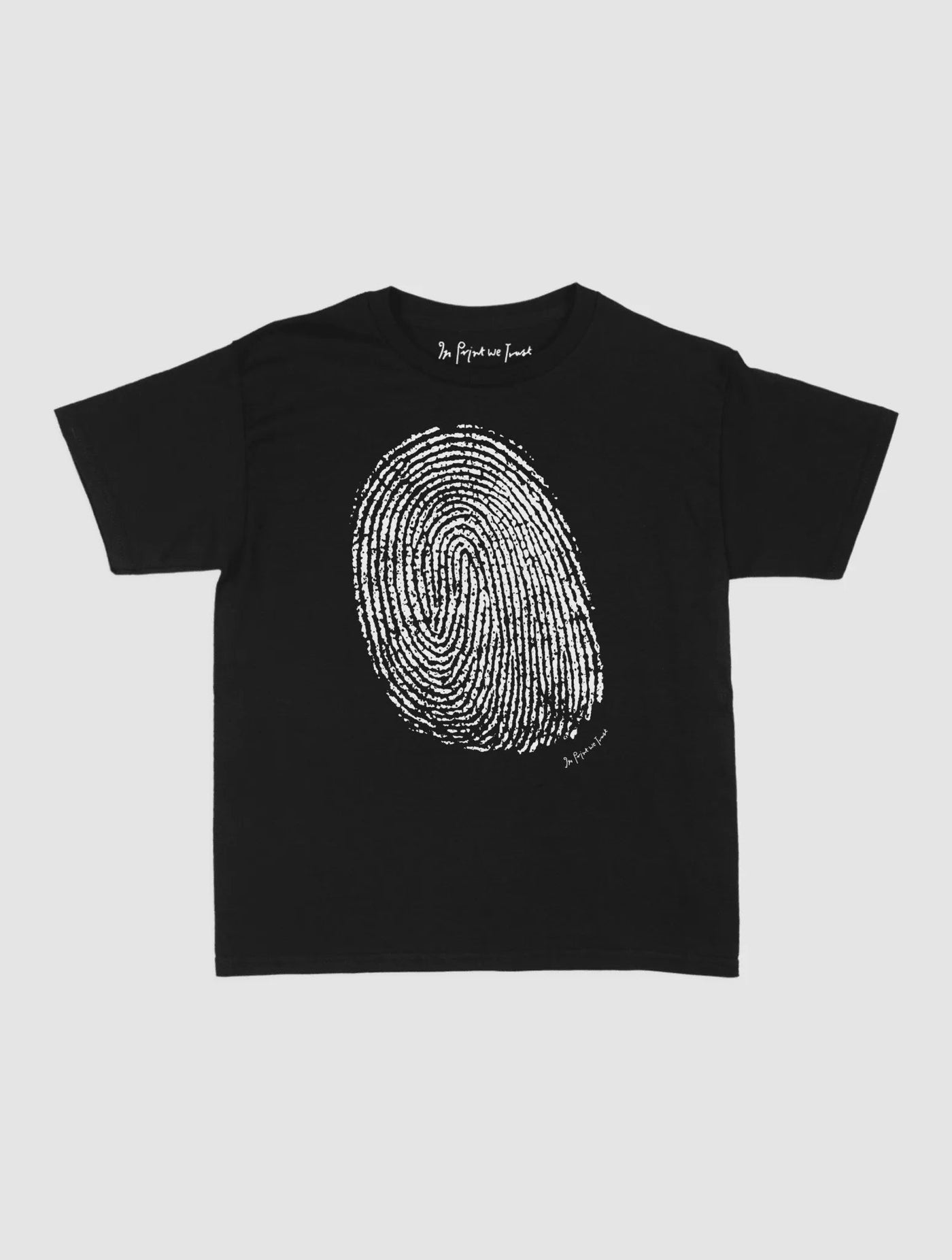 finger print baby tee - In Print We Trust