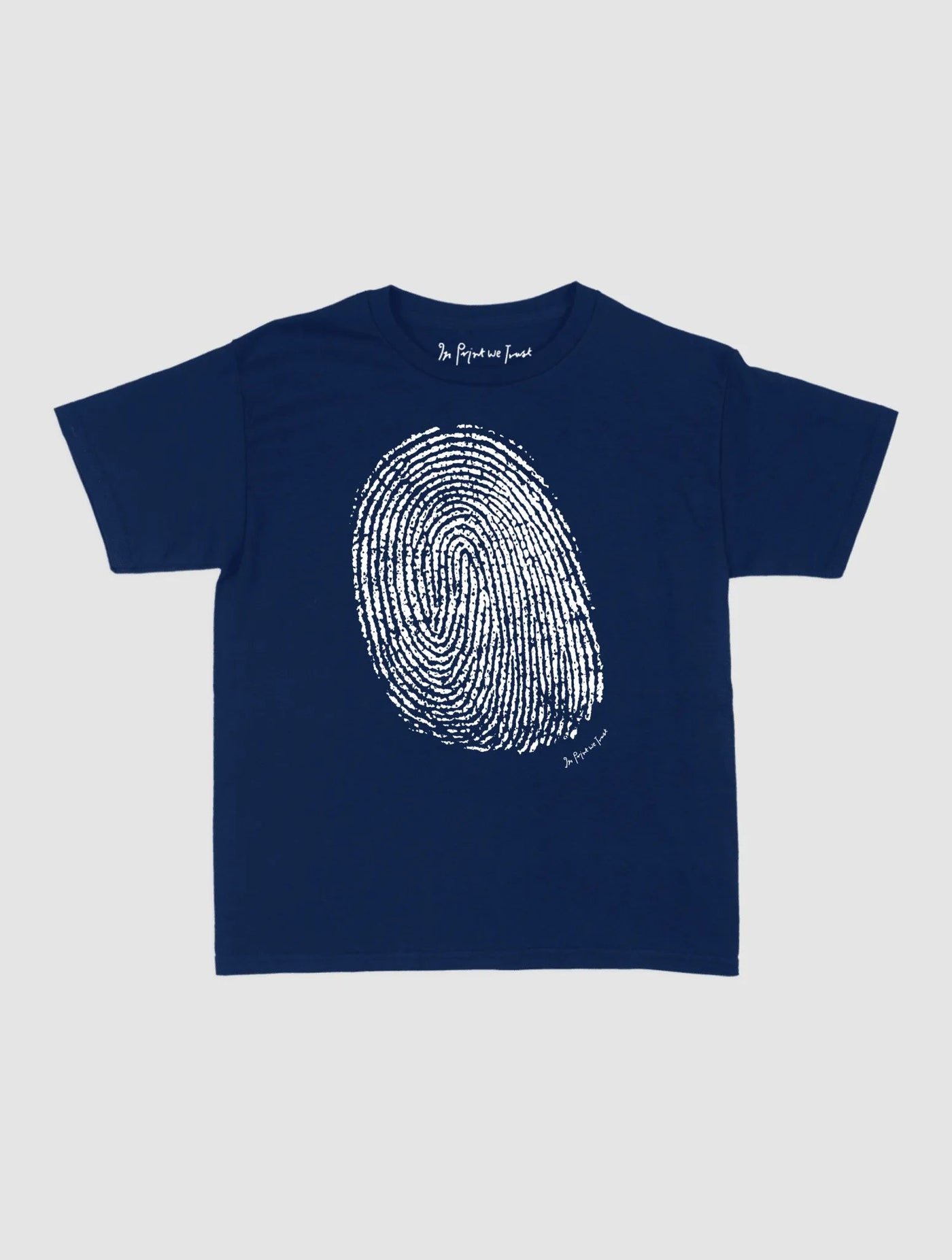 finger print baby tee - In Print We Trust