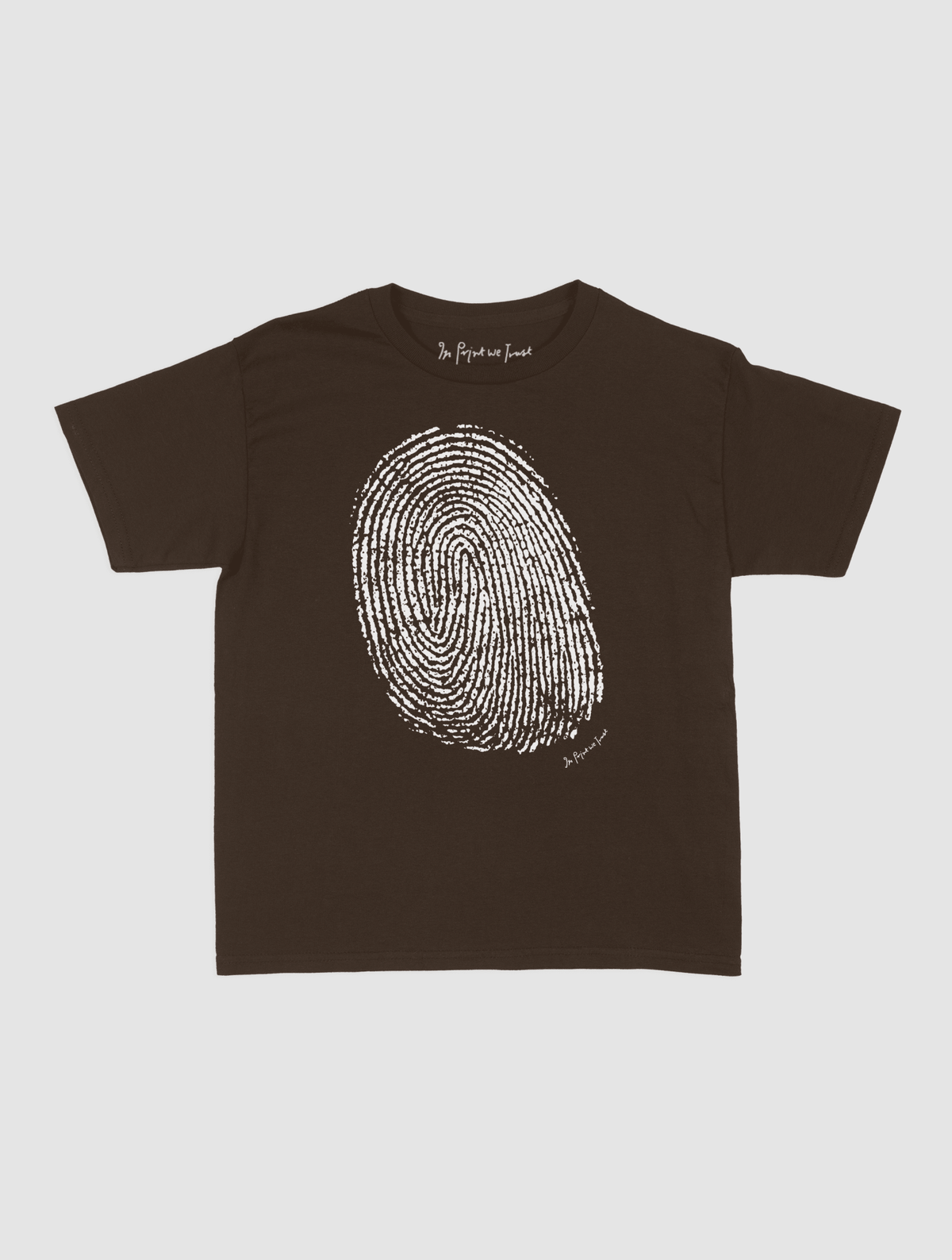 finger print baby tee - In Print We Trust