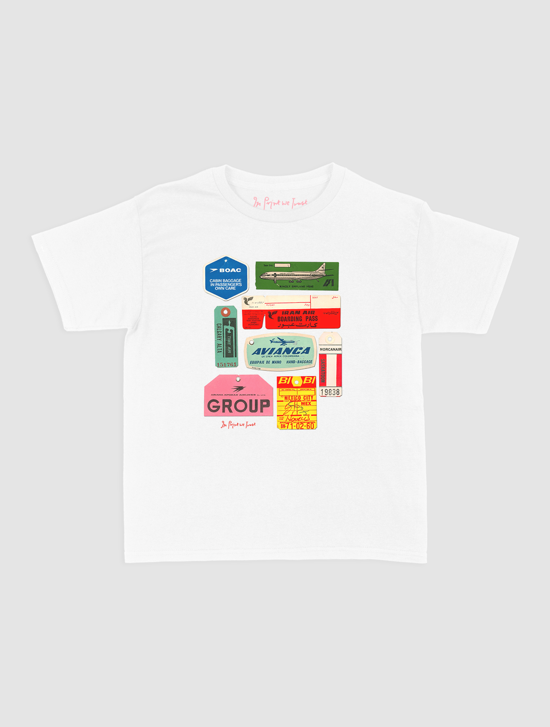 flights not feelings baby tee - In Print We Trust