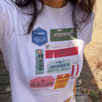 flights not feelings baby tee - In Print We Trust