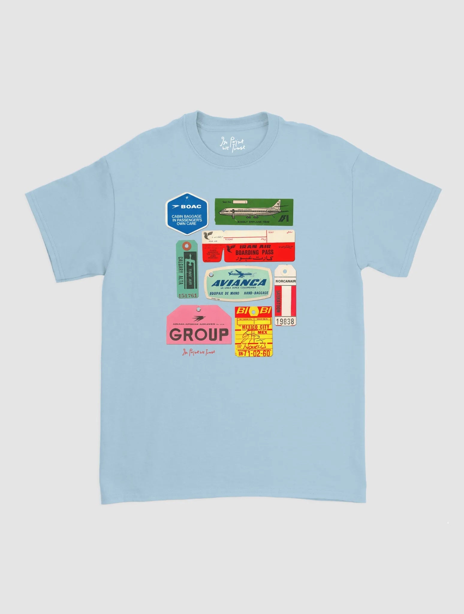 flights not feelings classic tee - In Print We Trust