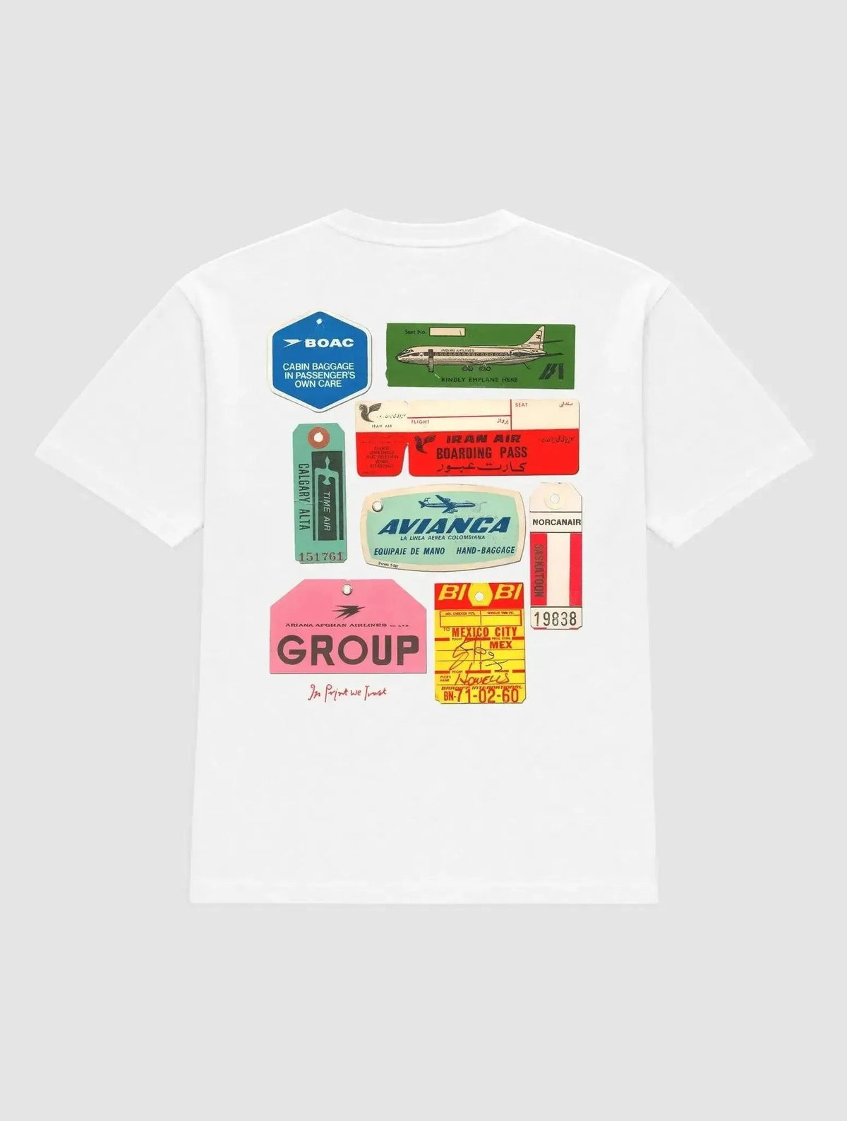 flights not feelings heavyweight tee - In Print We Trust