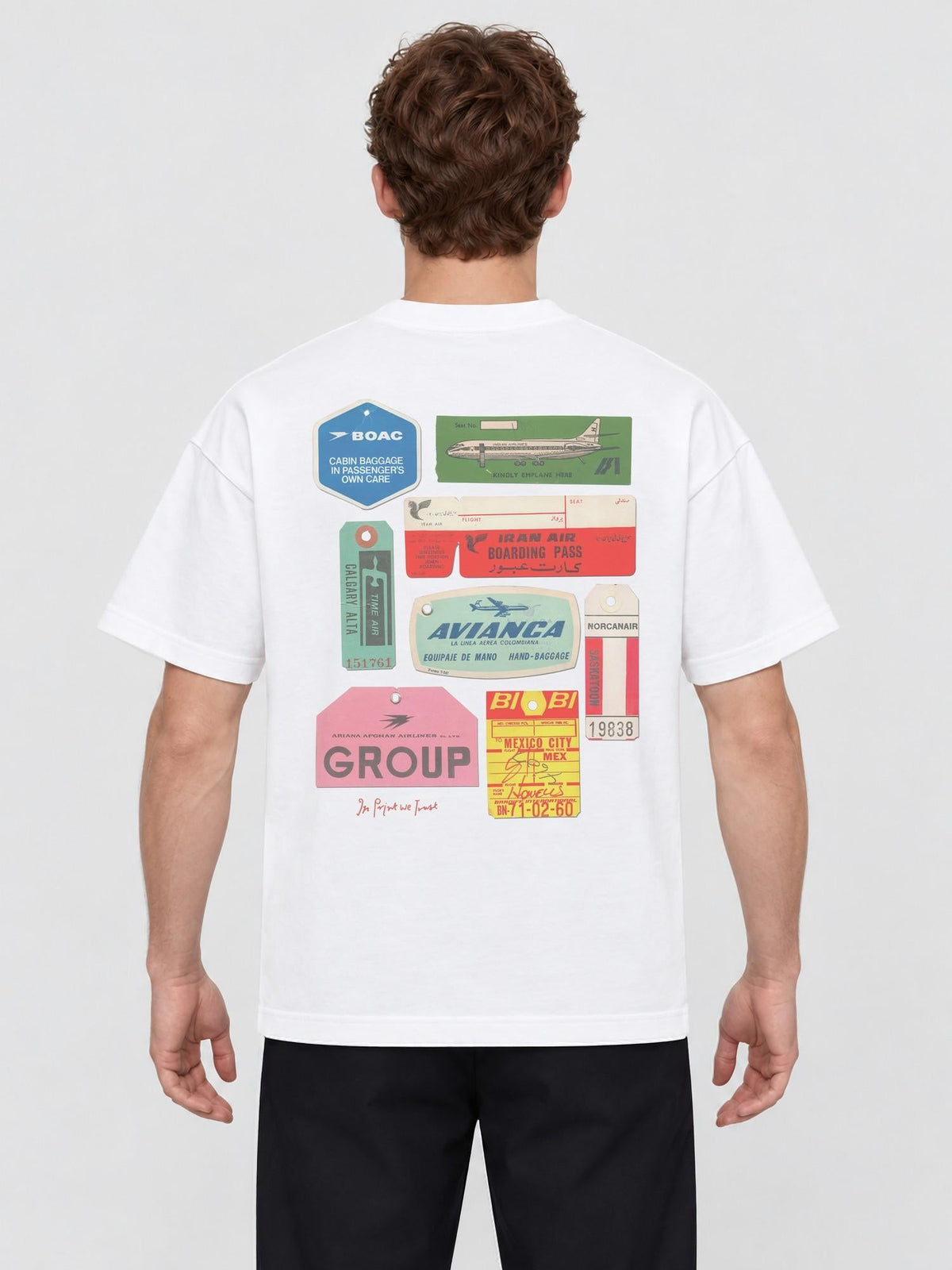 flights not feelings heavyweight tee - In Print We Trust