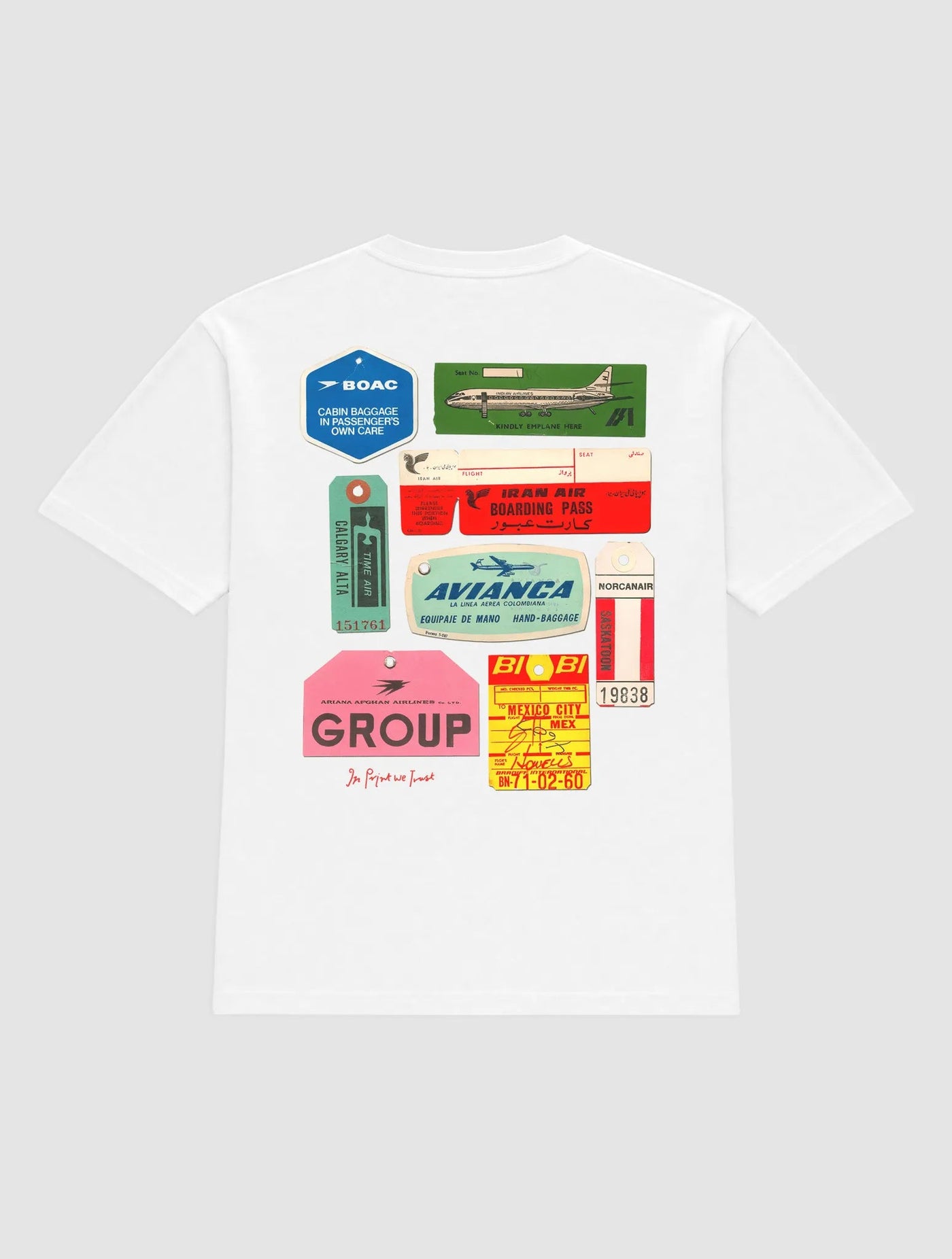 flights not feelings heavyweight tee - In Print We Trust