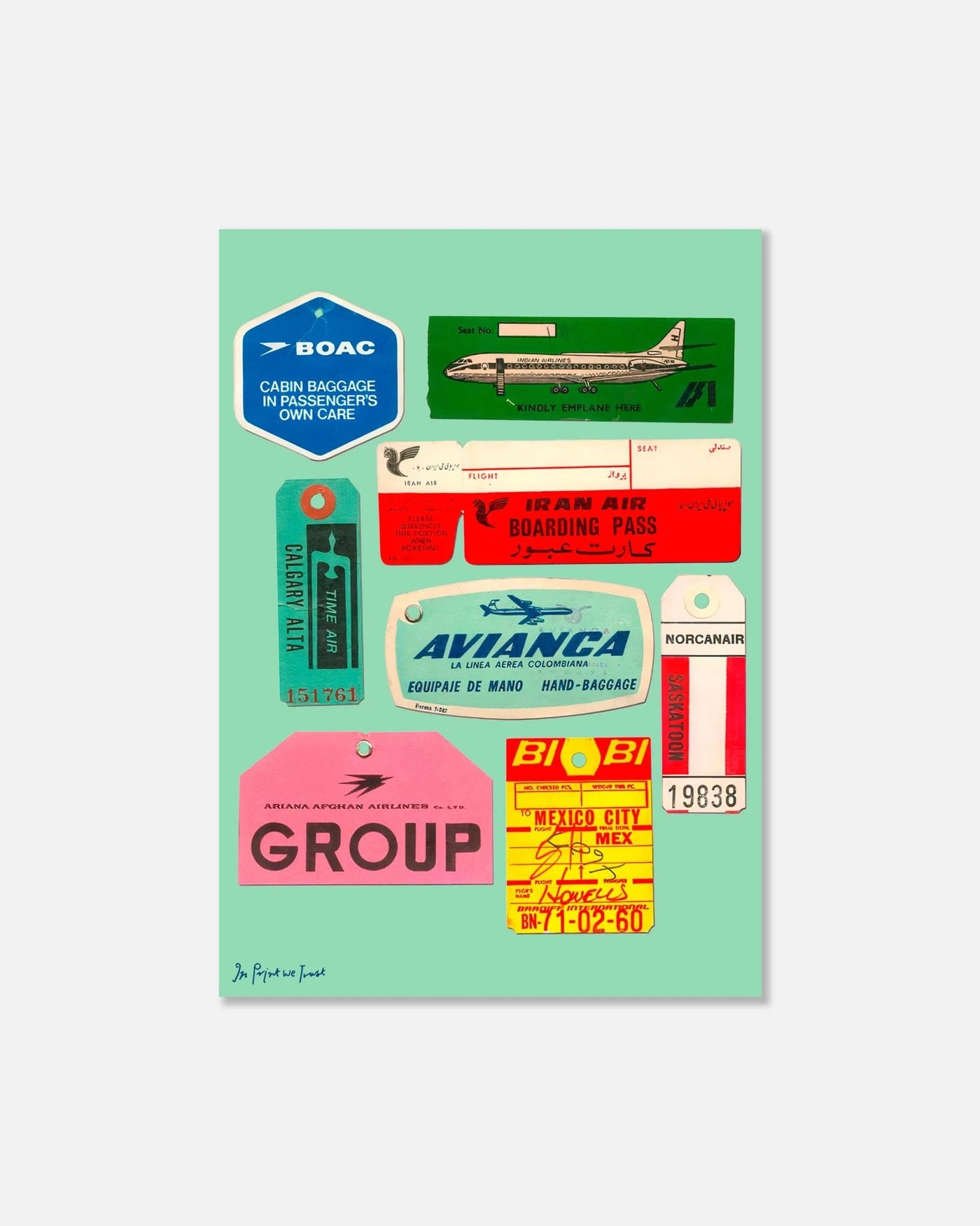 flights not feelings print - In Print We Trust