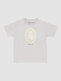floral crochet baby tee - In Print We Trust
