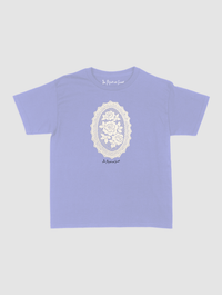 floral crochet baby tee - In Print We Trust