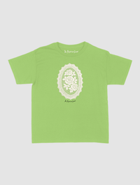floral crochet baby tee - In Print We Trust