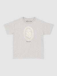 floral crochet baby tee - In Print We Trust
