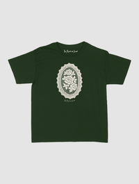 floral crochet baby tee - In Print We Trust