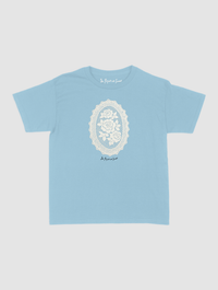 floral crochet baby tee - In Print We Trust