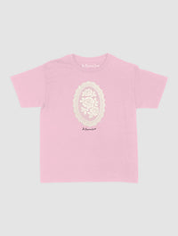 floral crochet baby tee - In Print We Trust