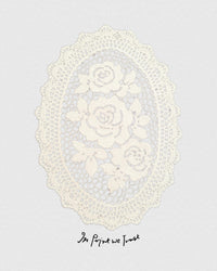 floral crochet heavyweight tee - In Print We Trust