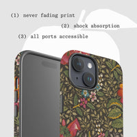 floral tough iPhone case - In Print We Trust