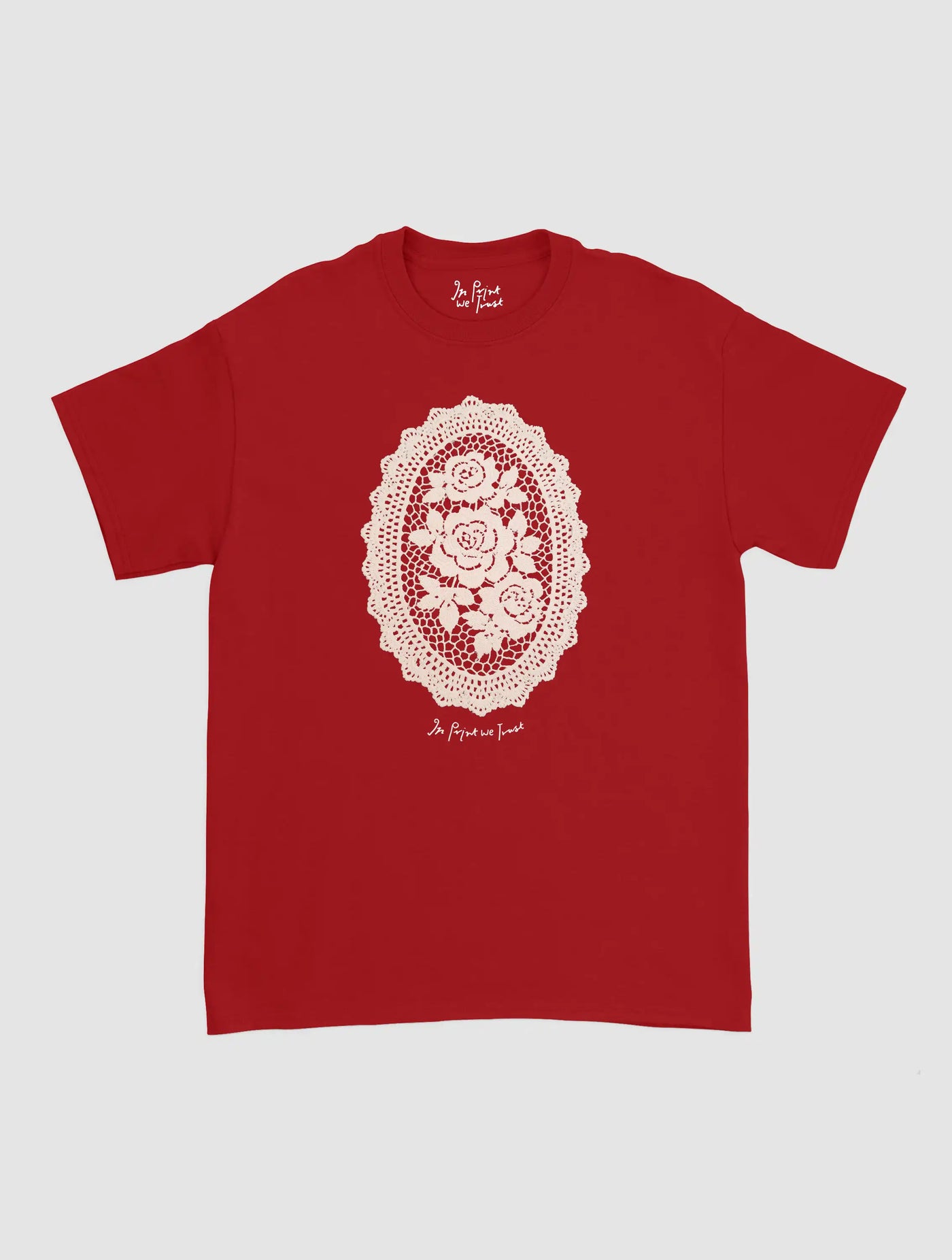 floral crochet classic tee