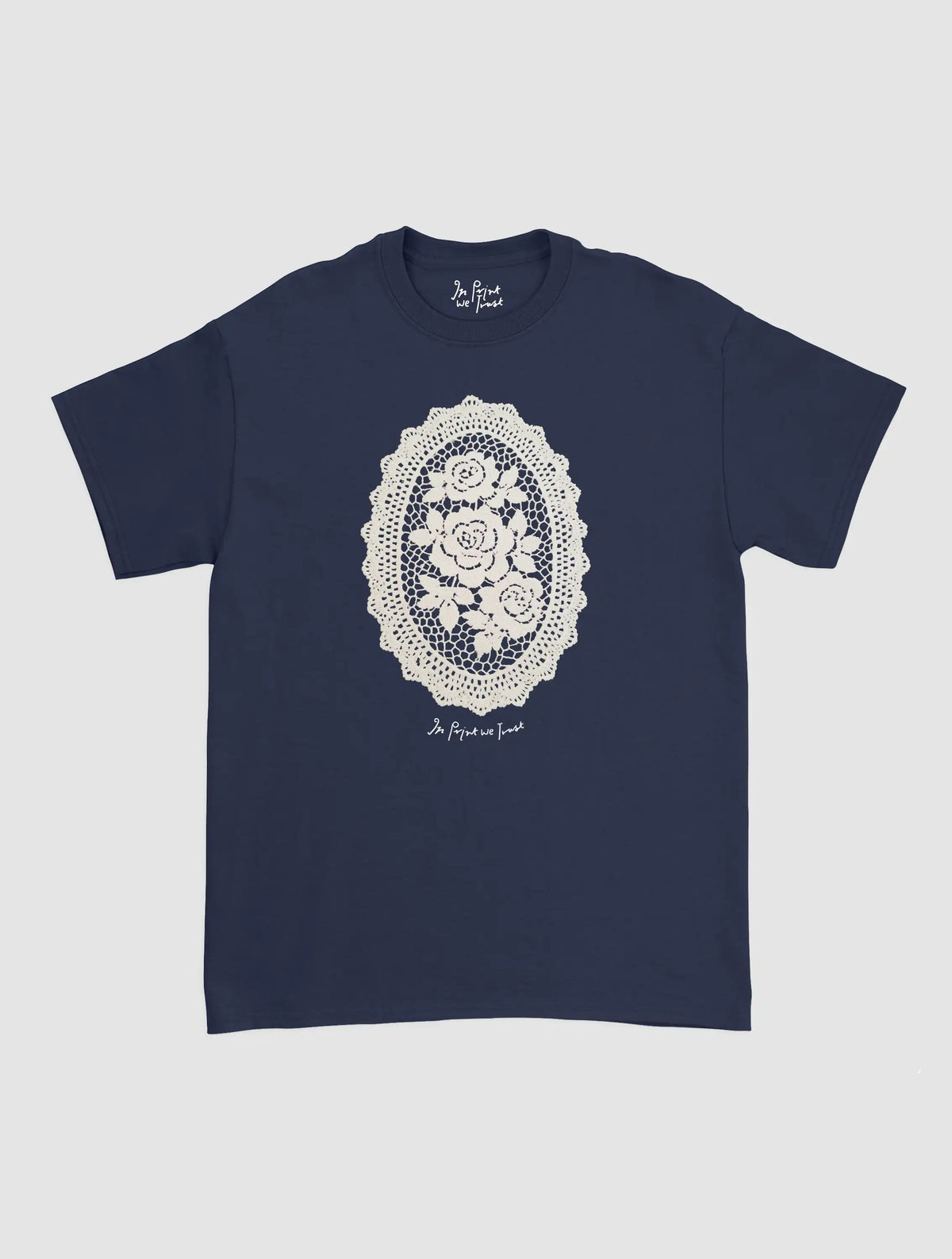 floral crochet classic tee