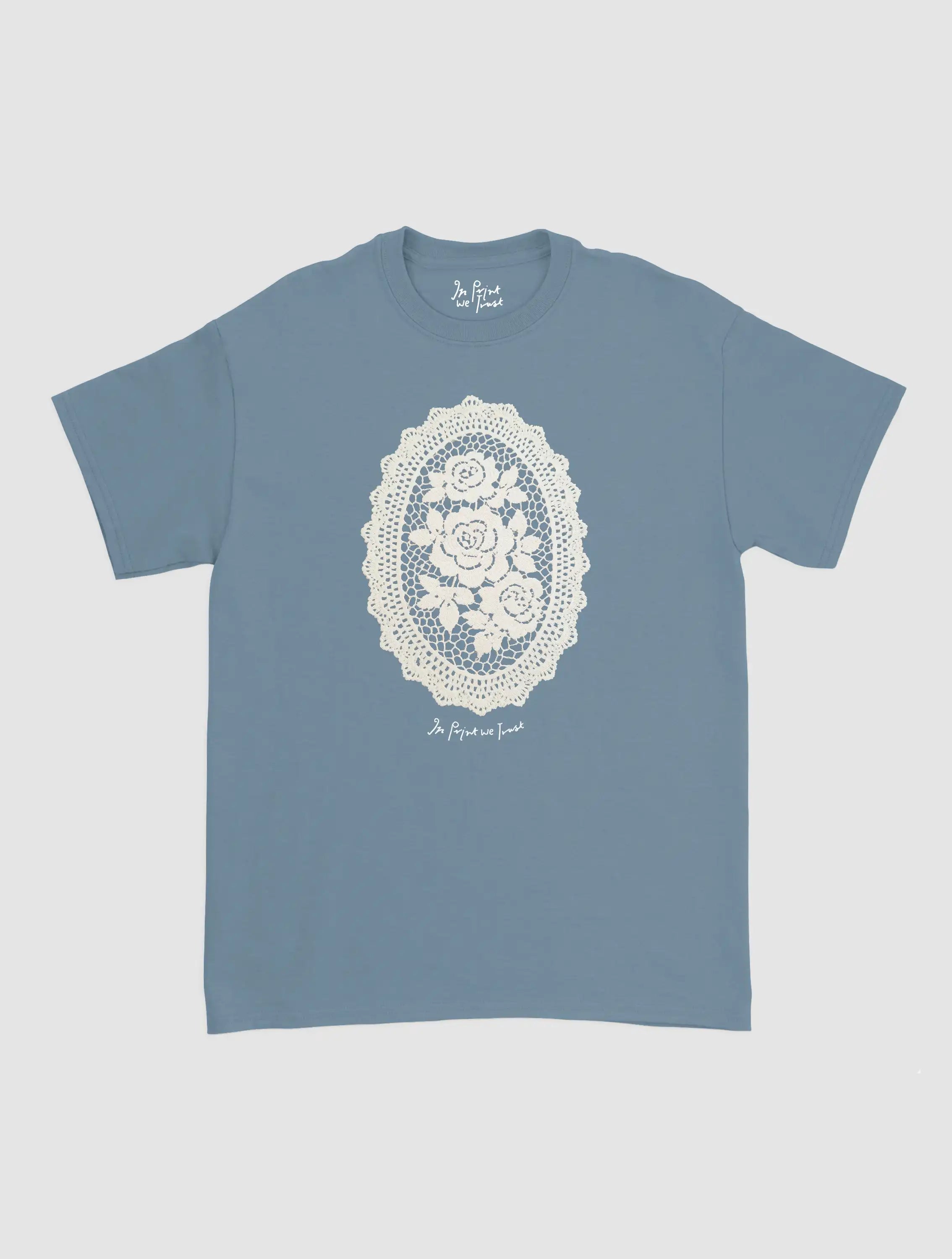 floral crochet classic tee