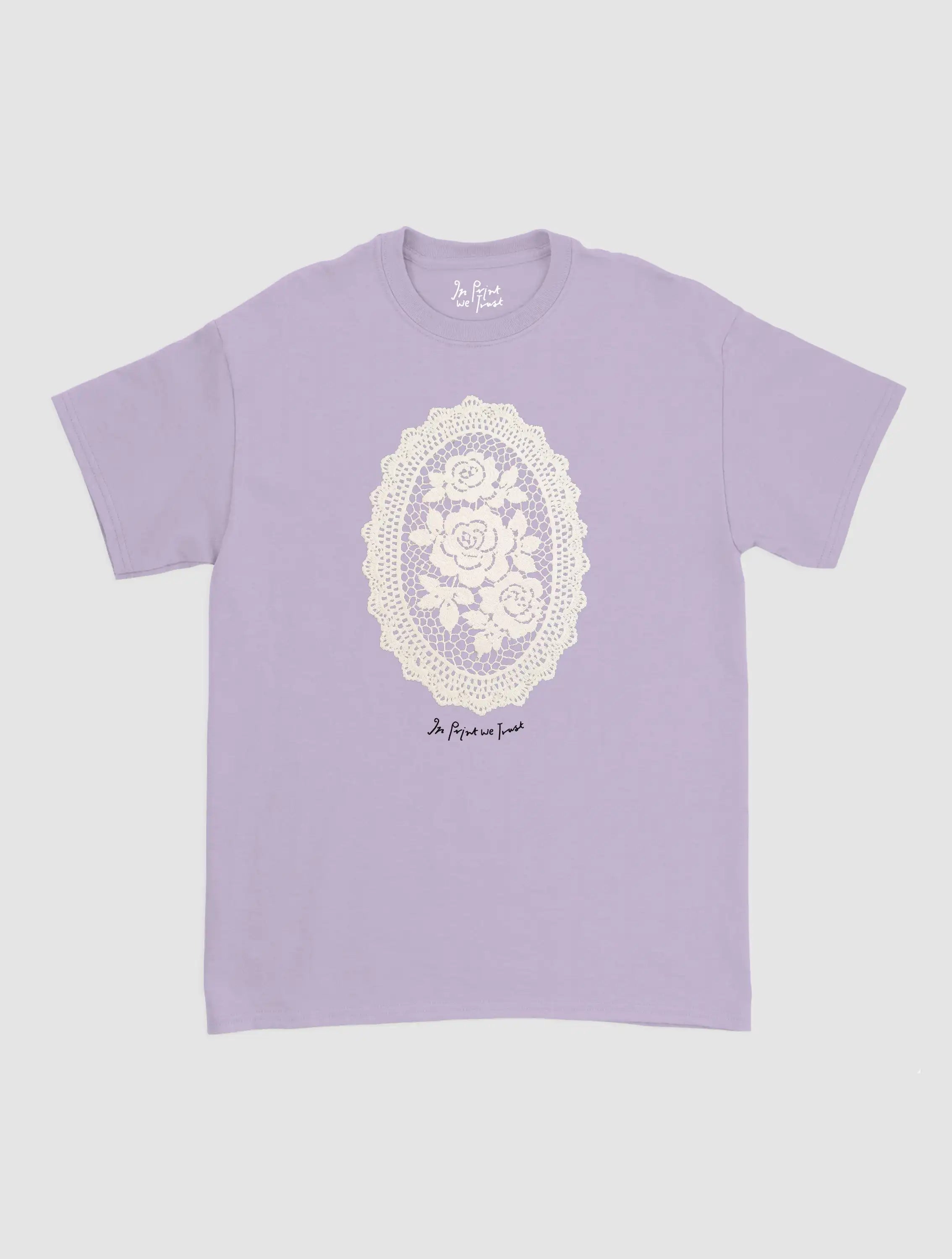 floral crochet classic tee