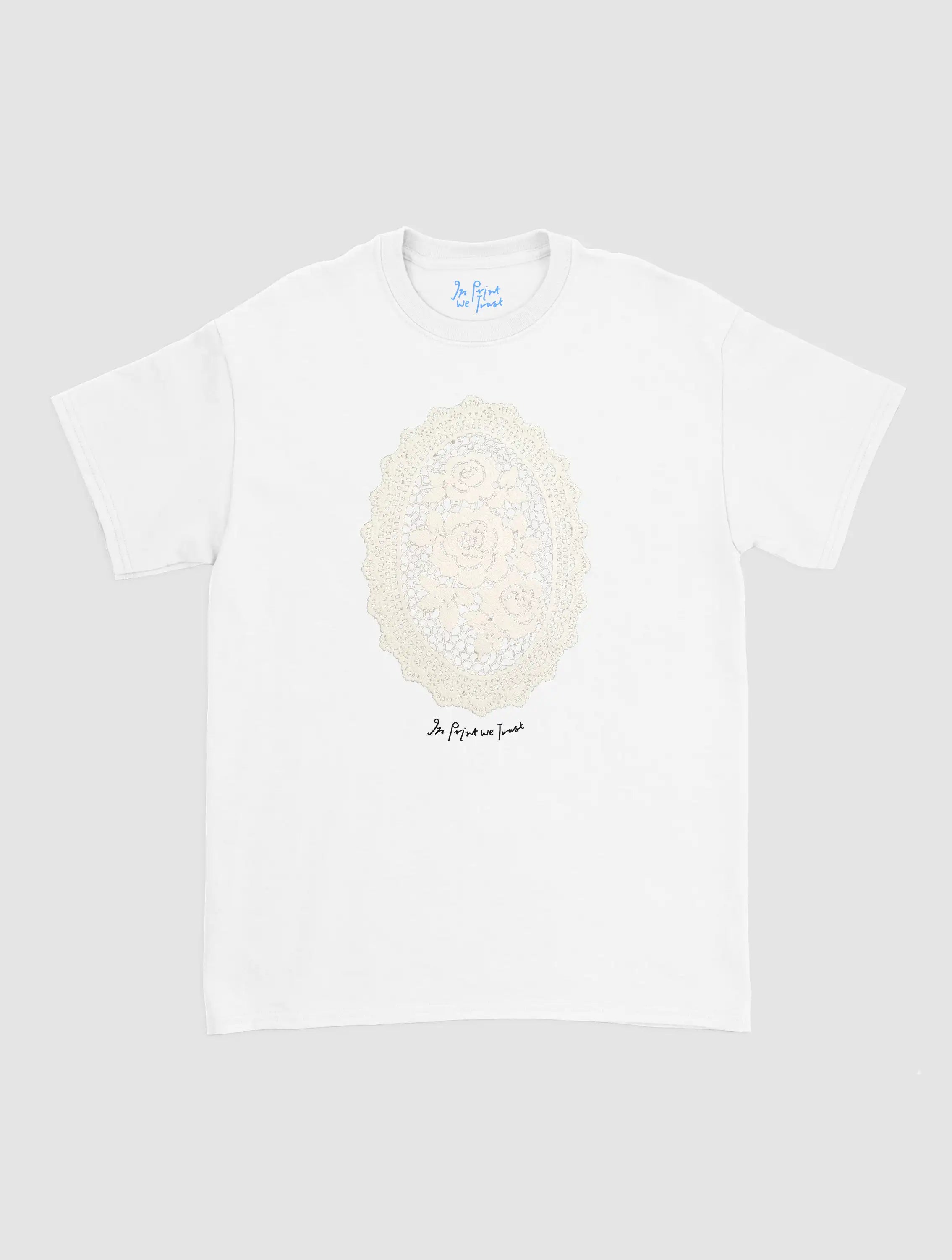 floral crochet classic tee