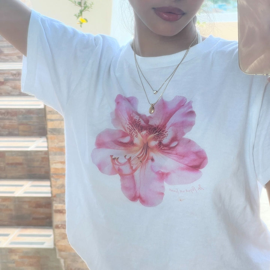 flower girl baby tee - In Print We Trust