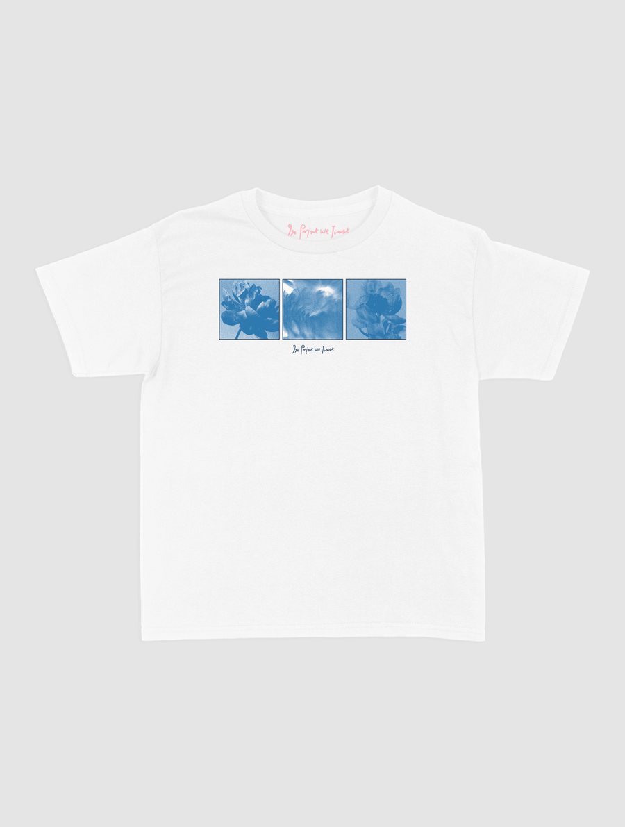 flowers baby tee - In Print We Trust