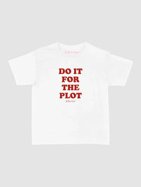 for the plot baby tee - In Print We Trust