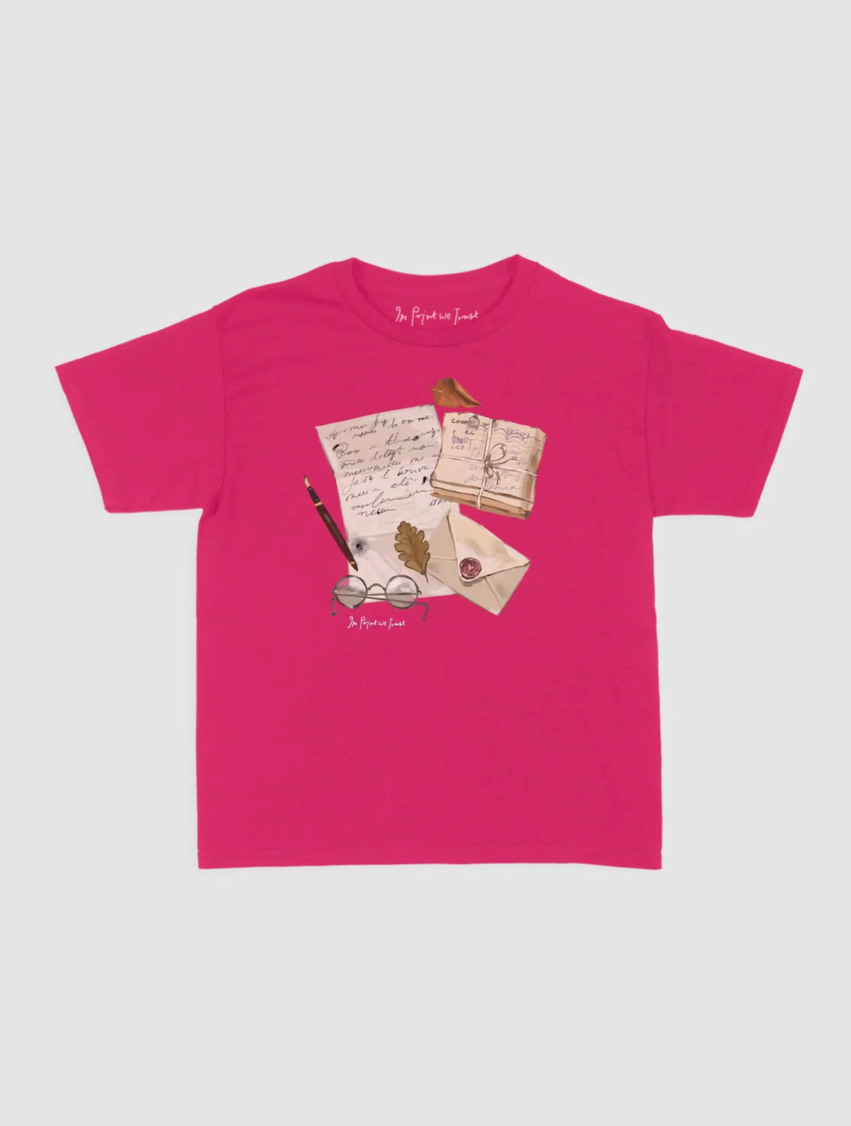 fountain pen baby tee - In Print We Trust