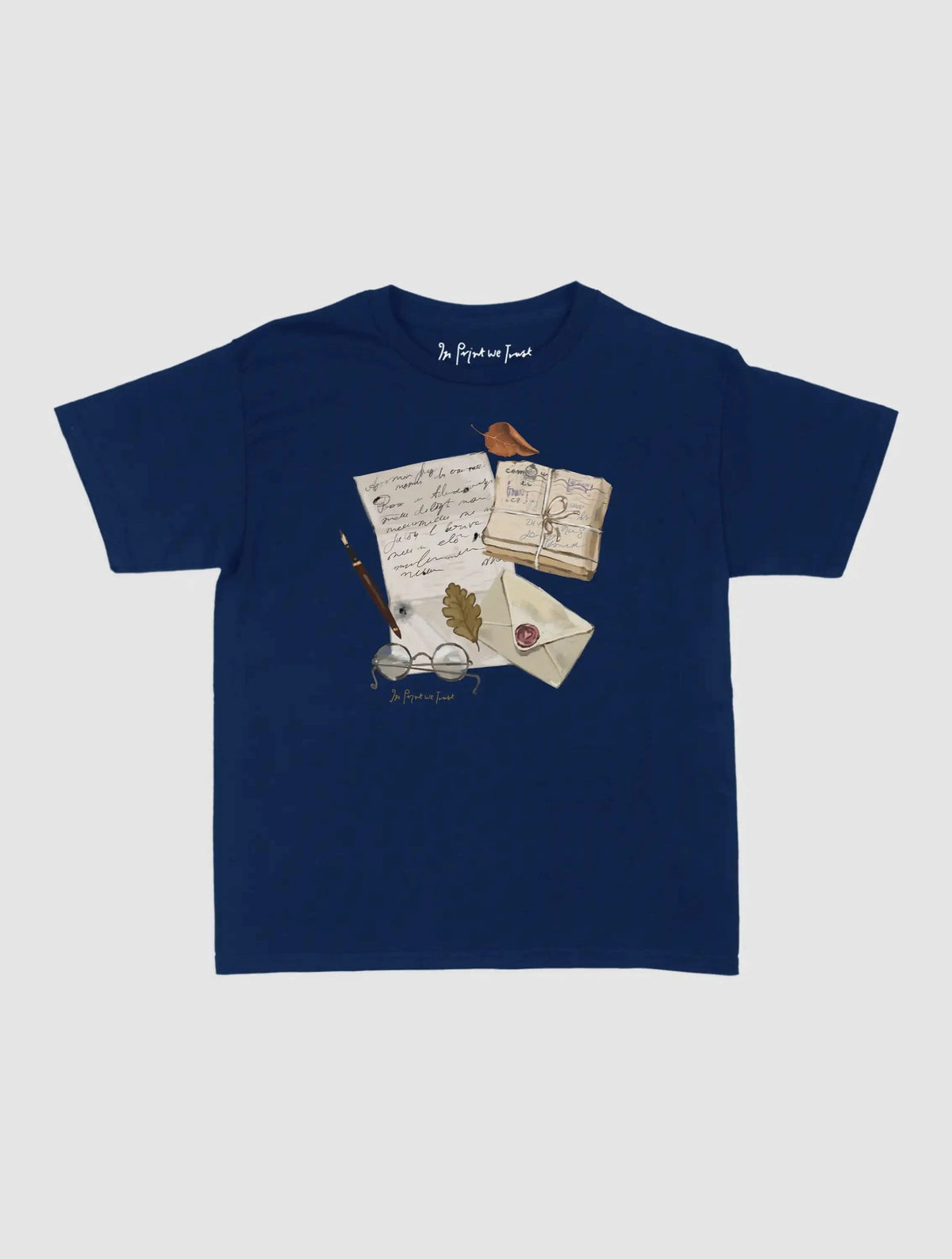 fountain pen baby tee - In Print We Trust