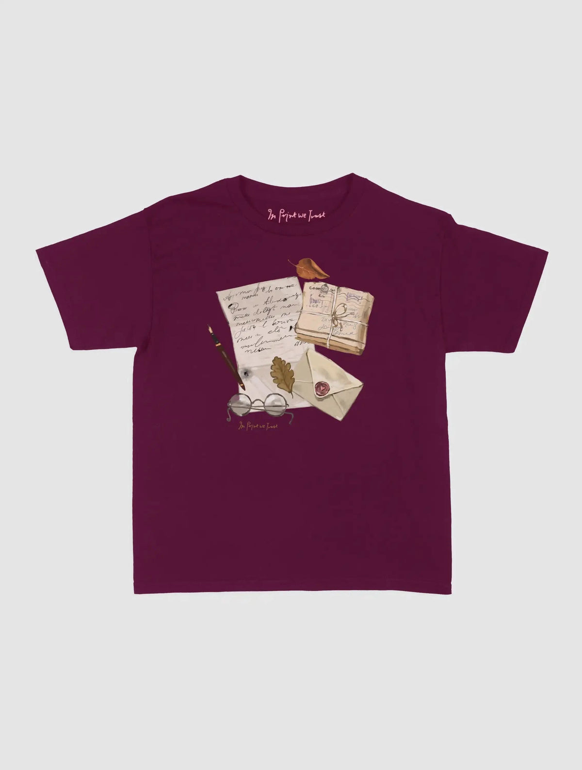 fountain pen baby tee - In Print We Trust