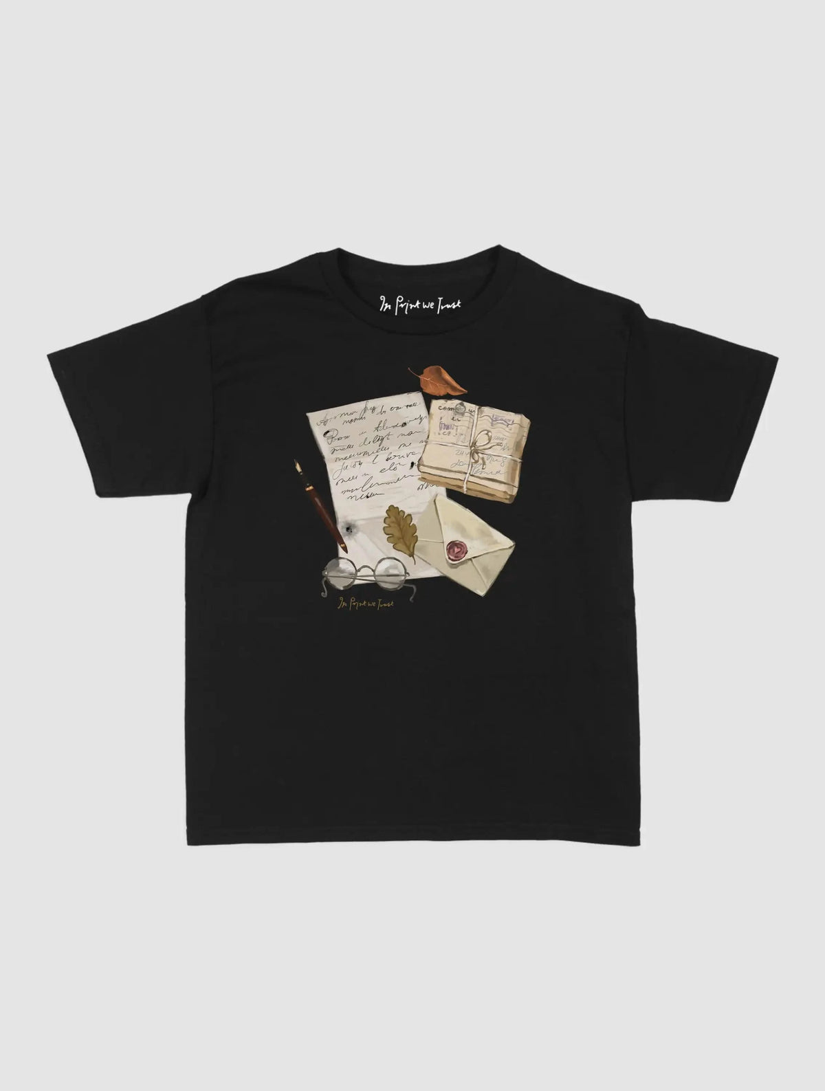 fountain pen baby tee - In Print We Trust