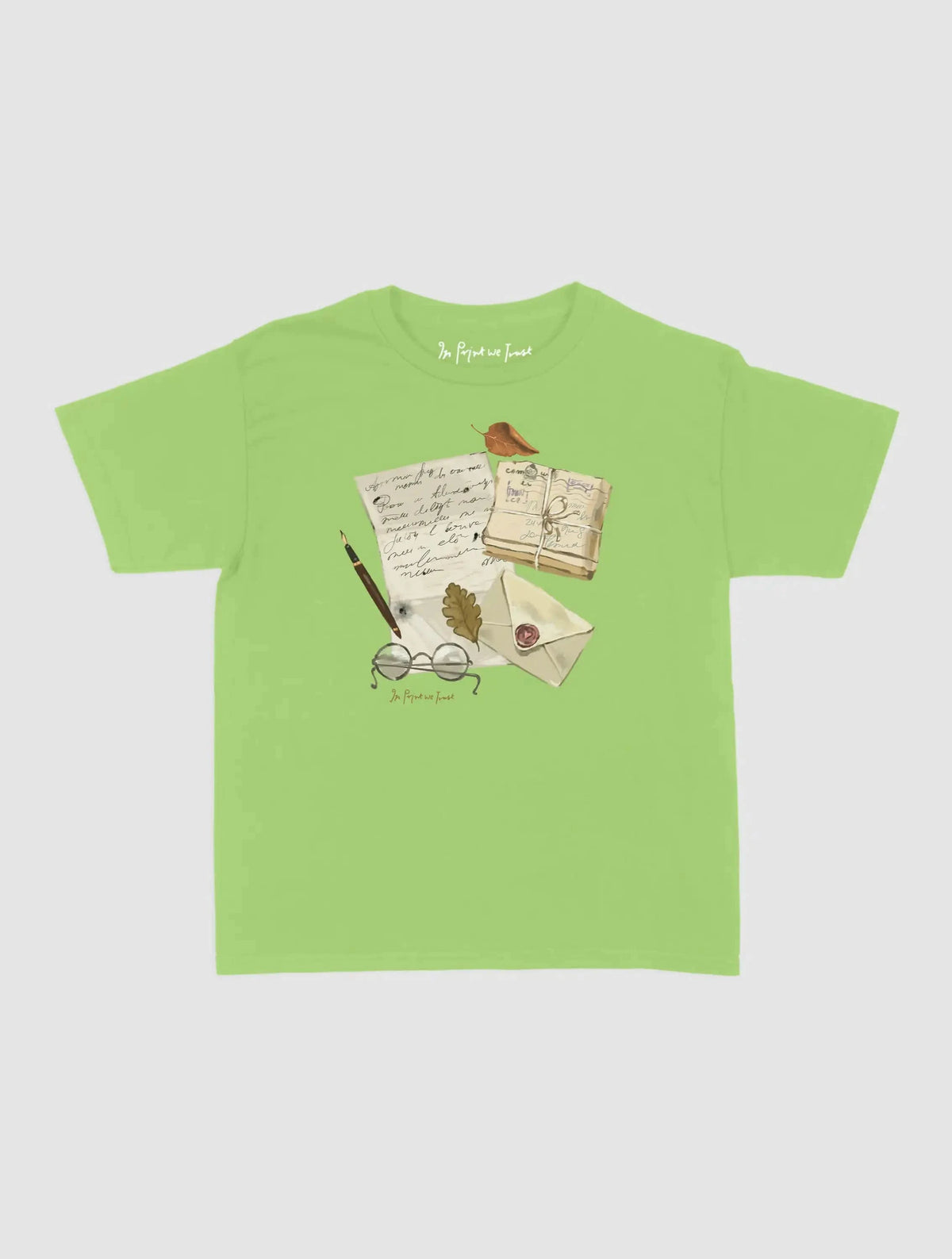 fountain pen baby tee - In Print We Trust