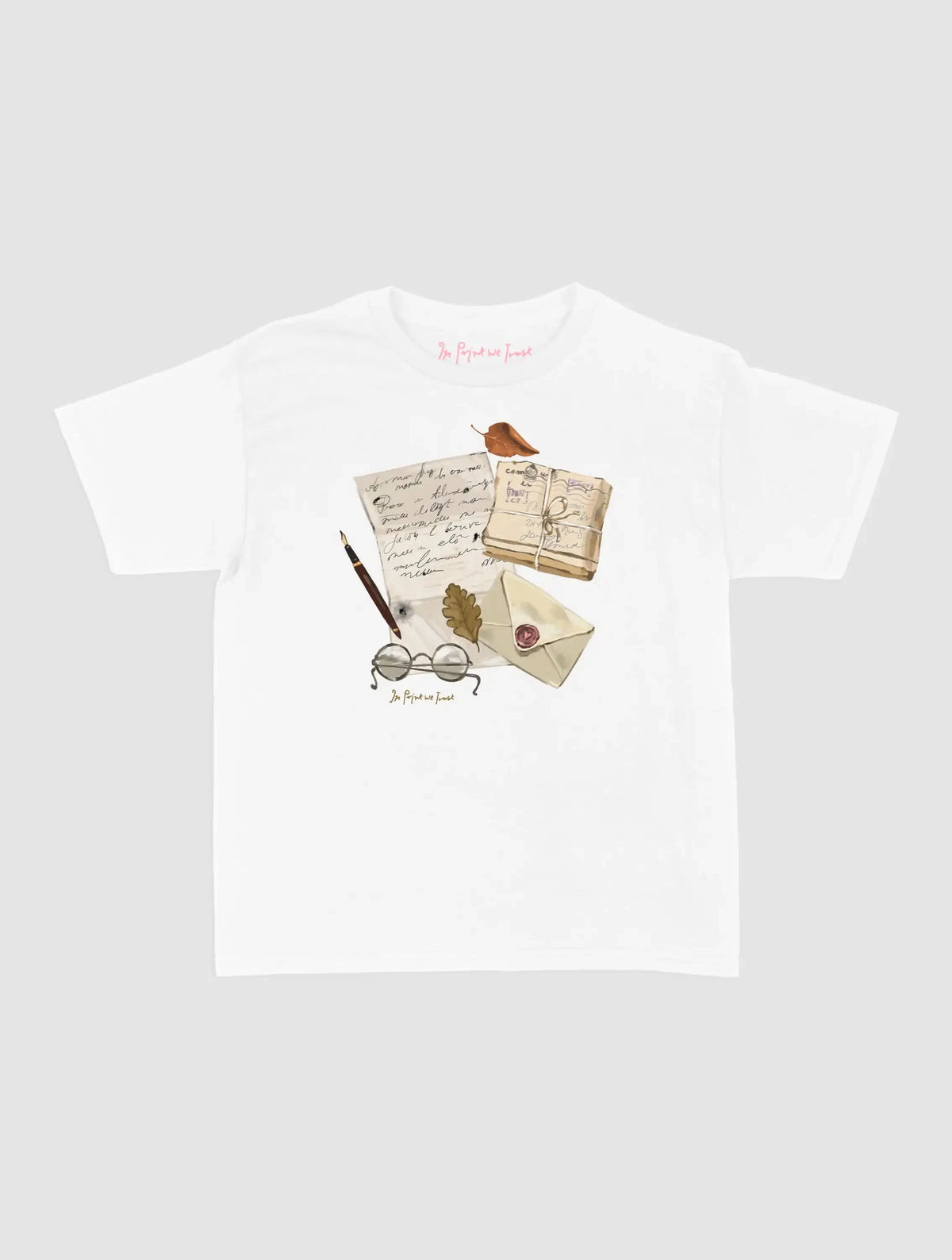 fountain pen baby tee - In Print We Trust