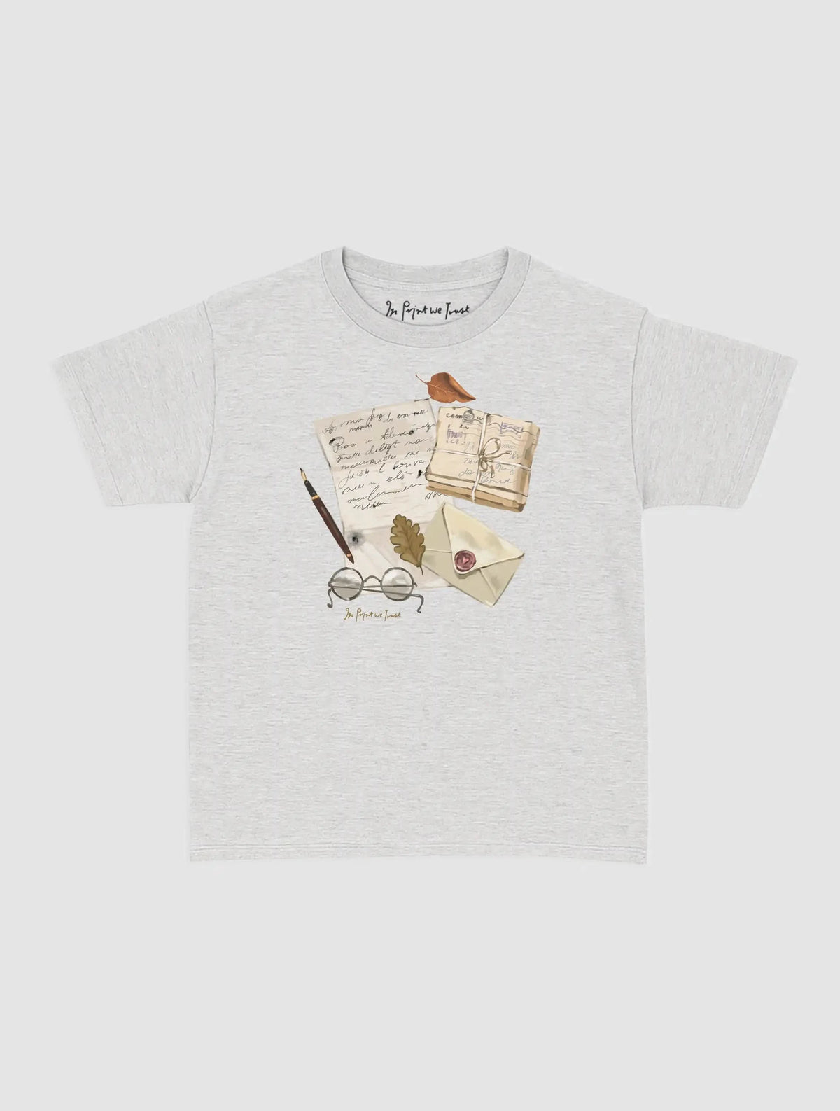 fountain pen baby tee - In Print We Trust